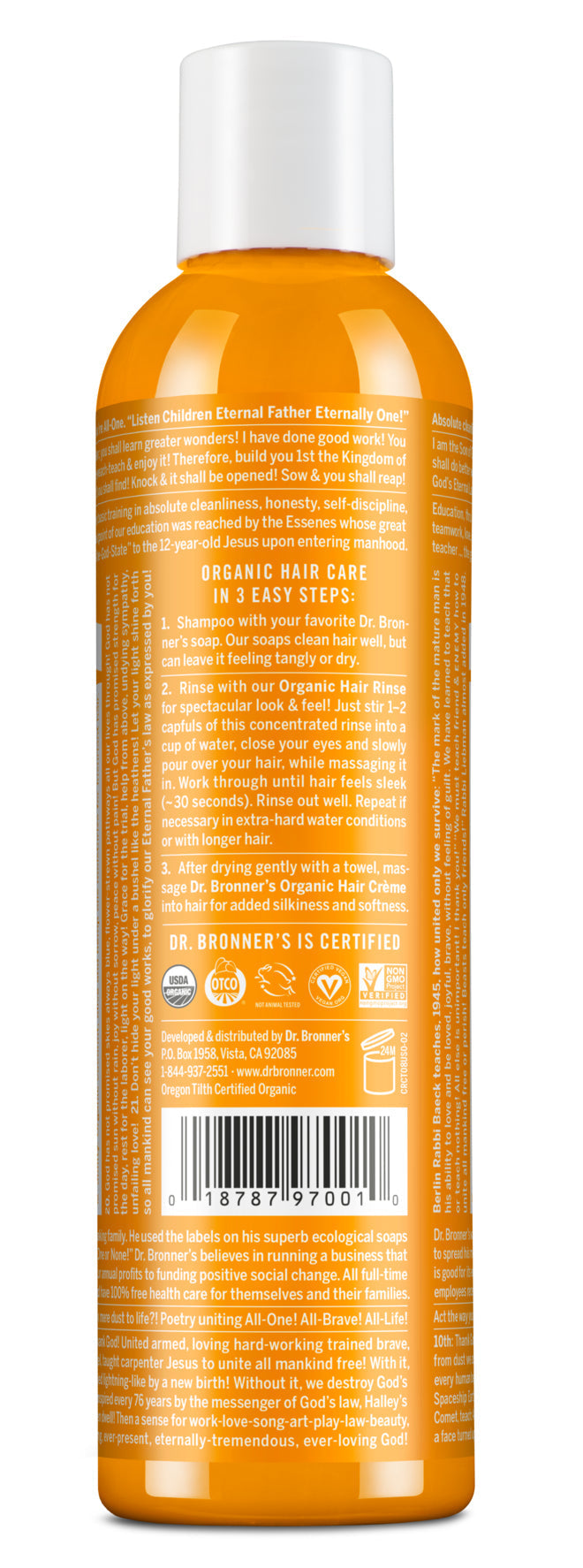 Dr Bronner's Organic Hair Rinse
