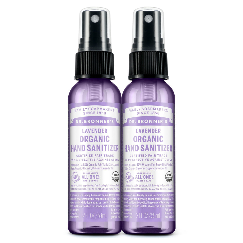 Dr Bronner's Lavender - Hand Sanitizer 2-Pack