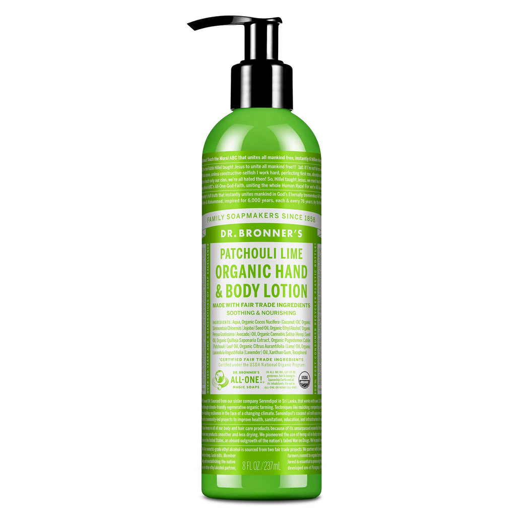 Dr Bronner's Patchouli Lime - Organic Lotions