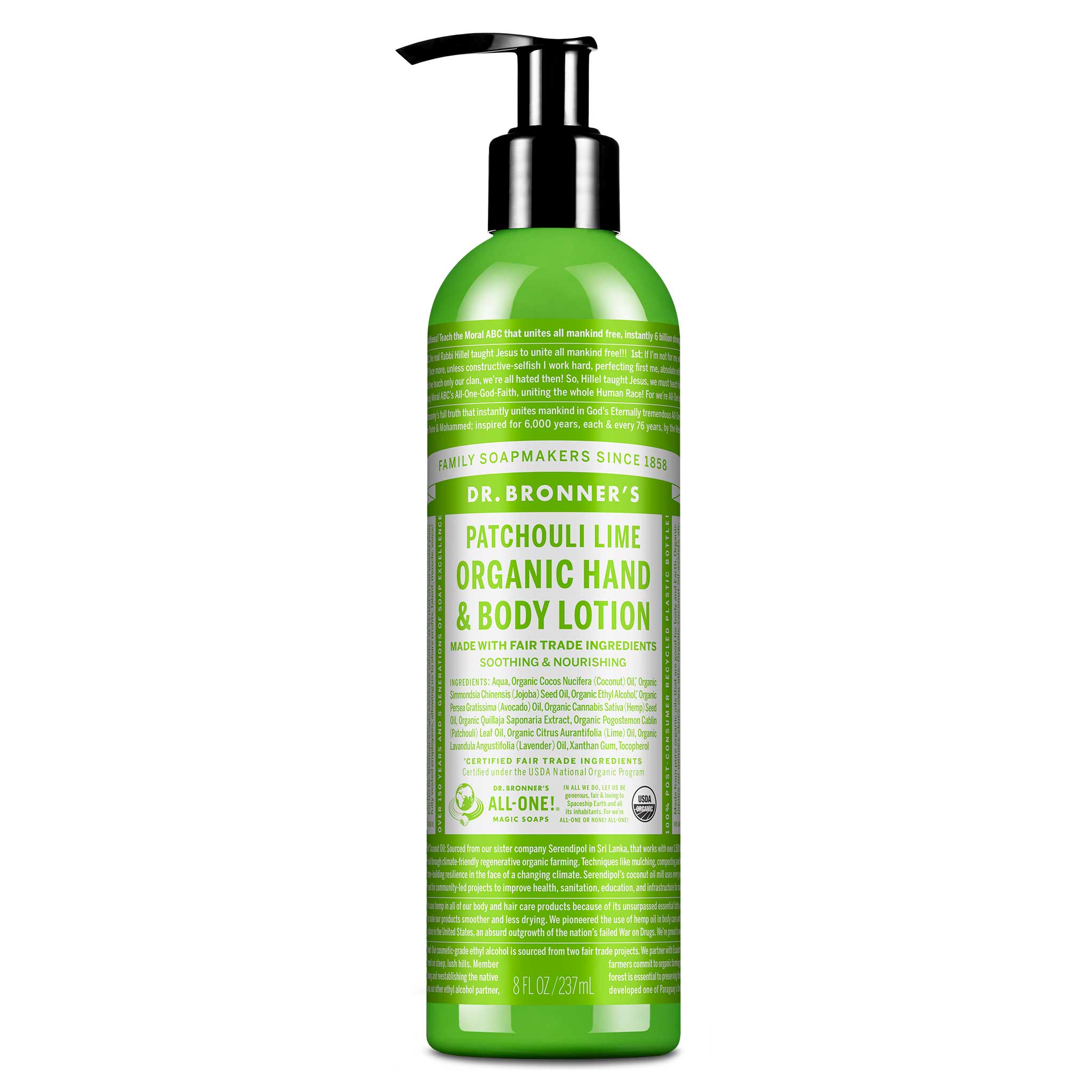 Dr Bronner's Patchouli Lime - Organic Lotions