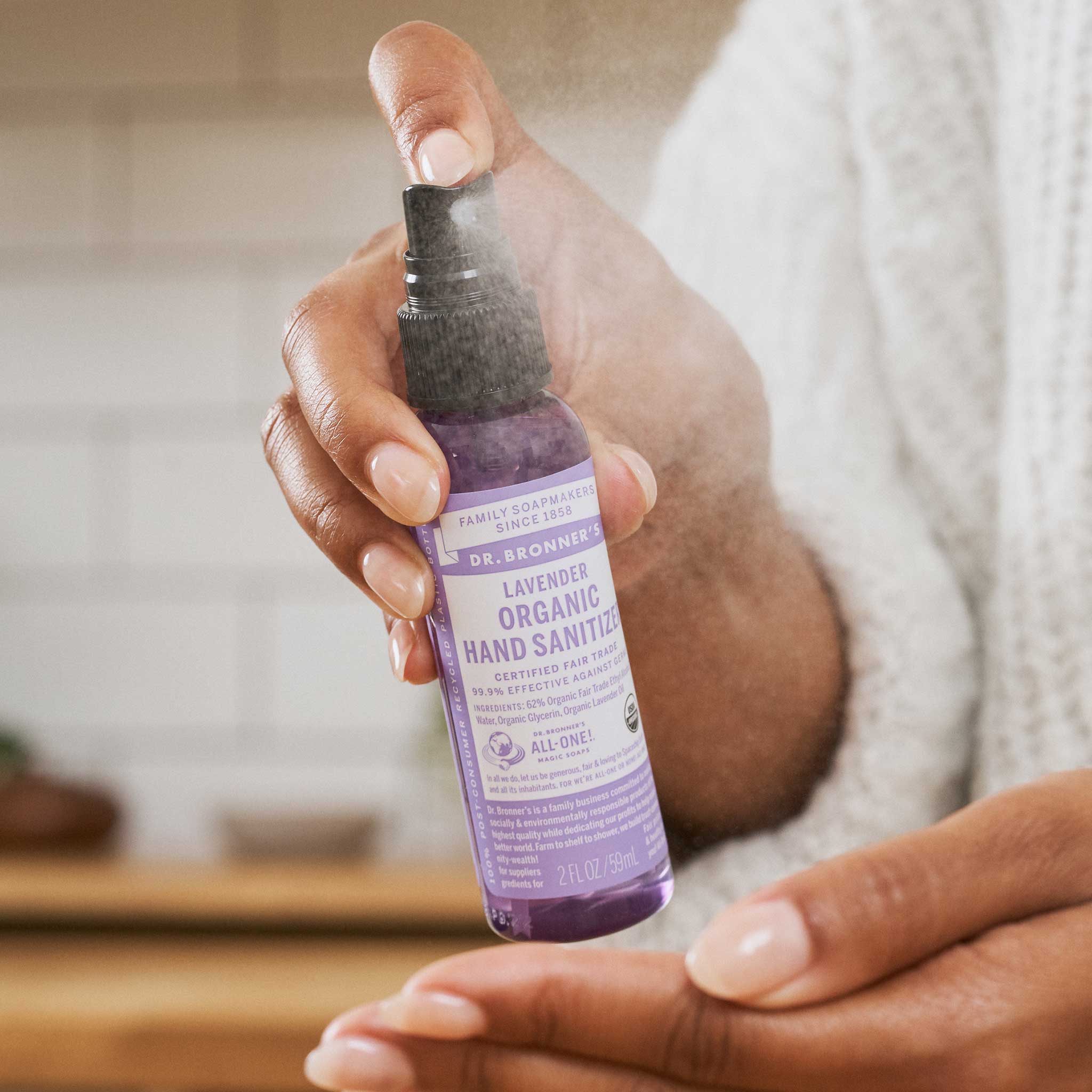 Dr Bronner's Lavender - Hand Sanitizer 2-Pack