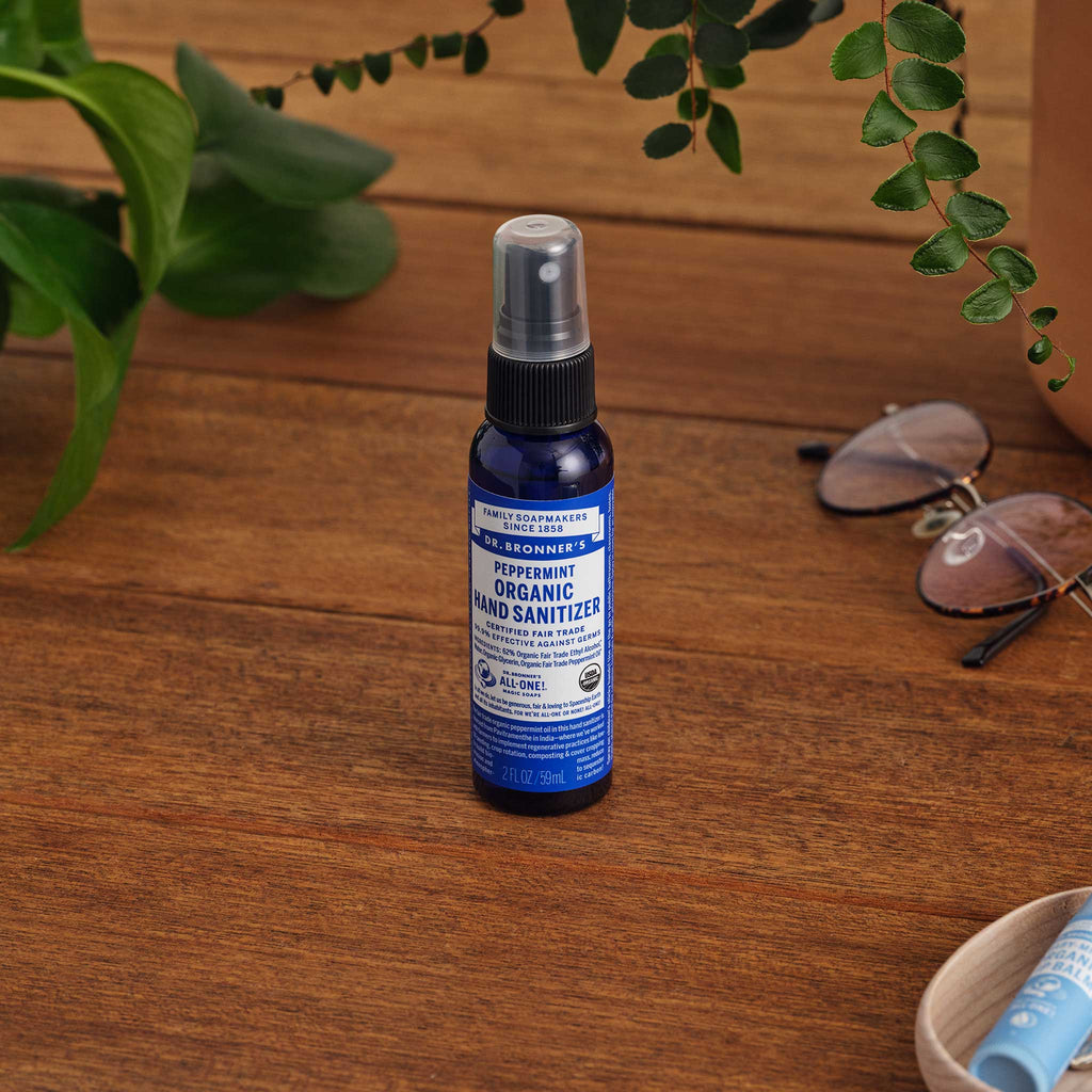 Dr Bronner's Peppermint - Hand Sanitizer 2-Pack