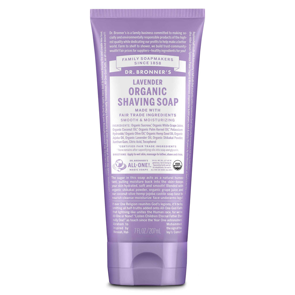 Dr Bronner's Lavender - Organic Shaving Soaps