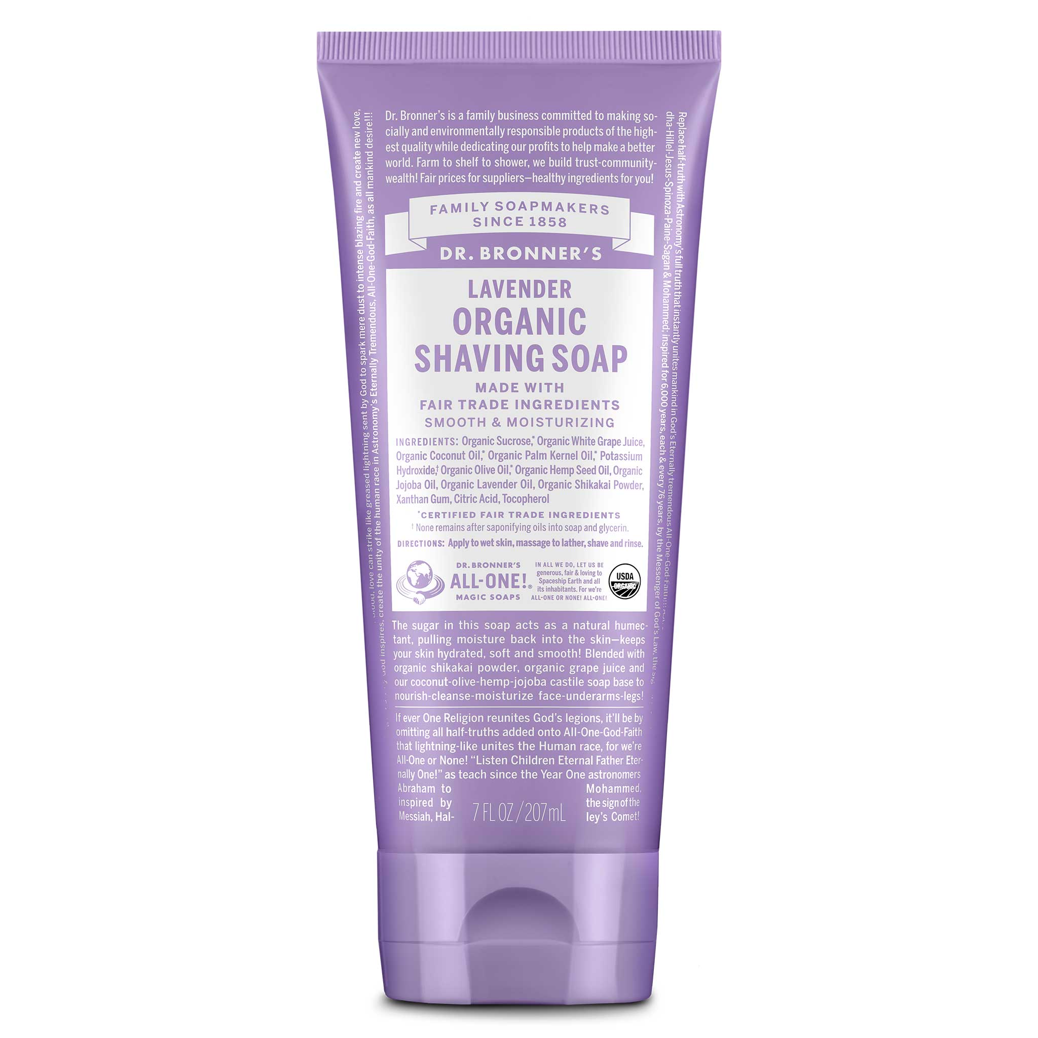 Dr Bronner's Lavender - Organic Shaving Soaps