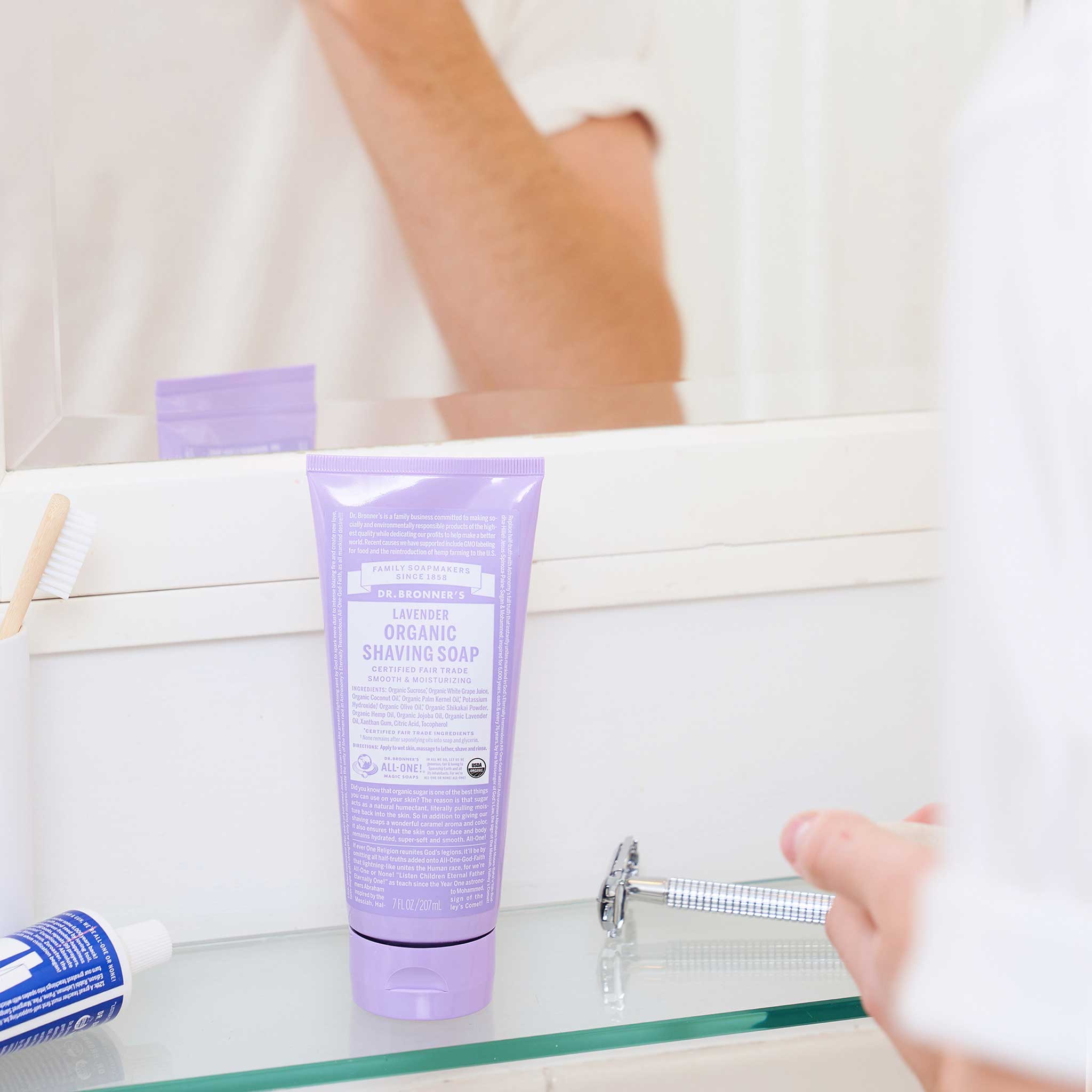 Dr Bronner's Lavender - Organic Shaving Soaps