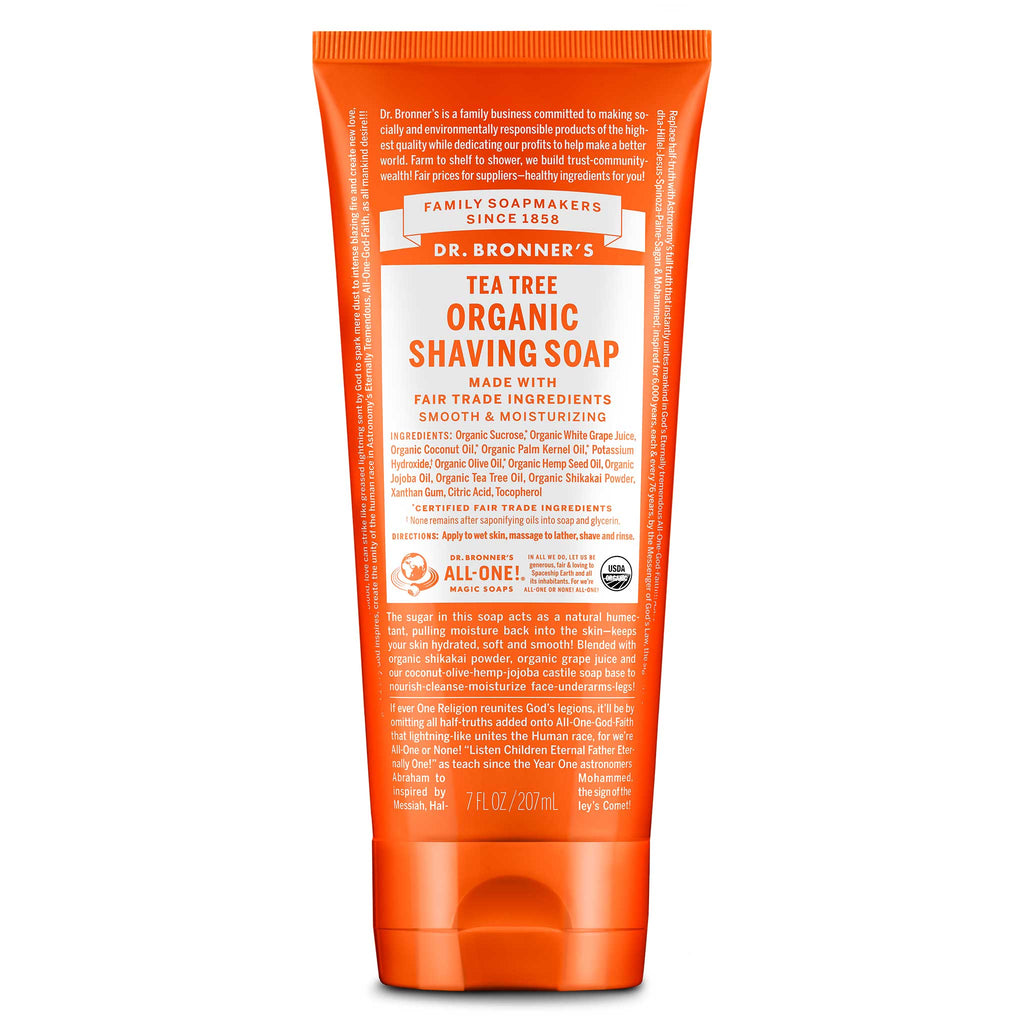 Dr Bronner's Tea Tree - Organic Shaving Soaps