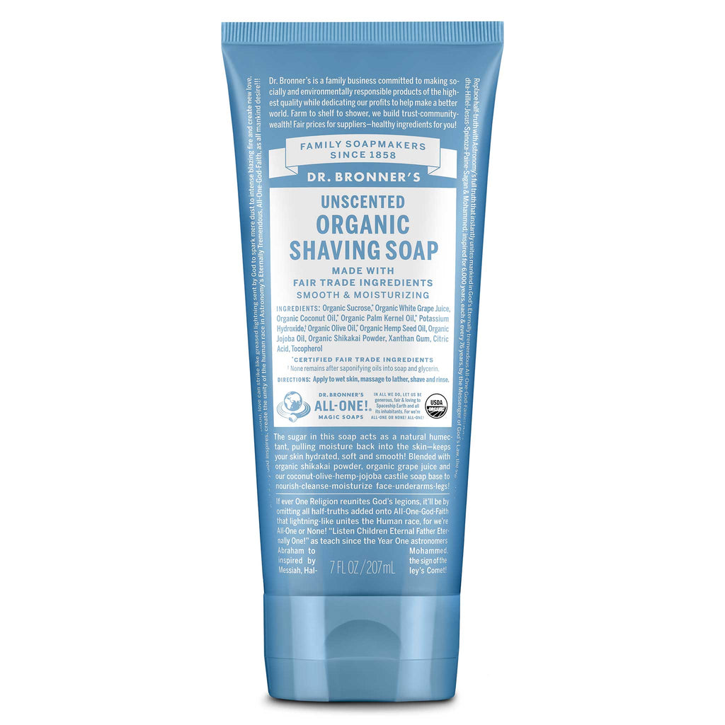 Dr Bronner's Unscented - Organic Shaving Soaps