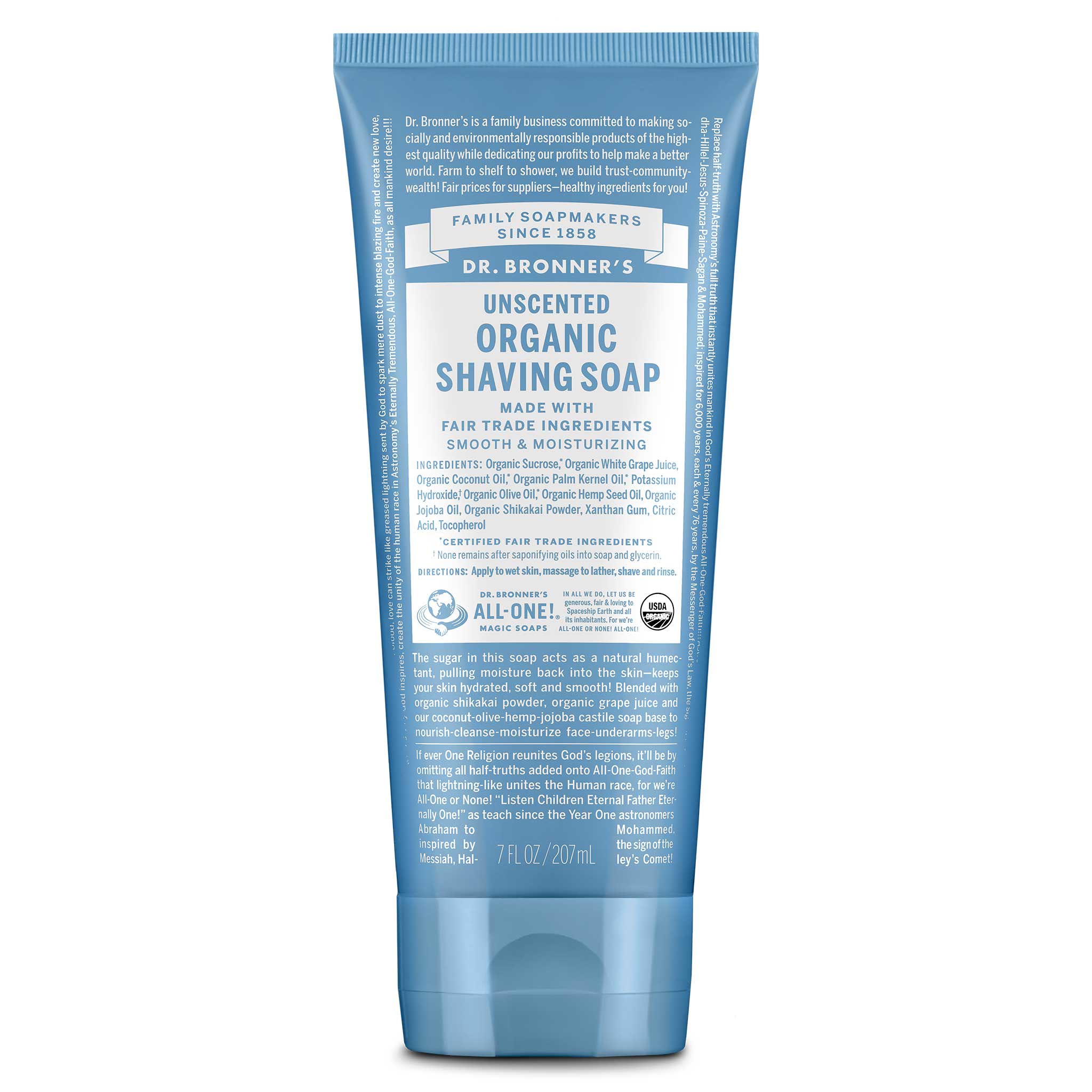 Dr Bronner's Unscented - Organic Shaving Soaps