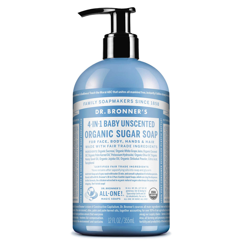 Dr Bronner's Unscented - Organic Sugar Soaps