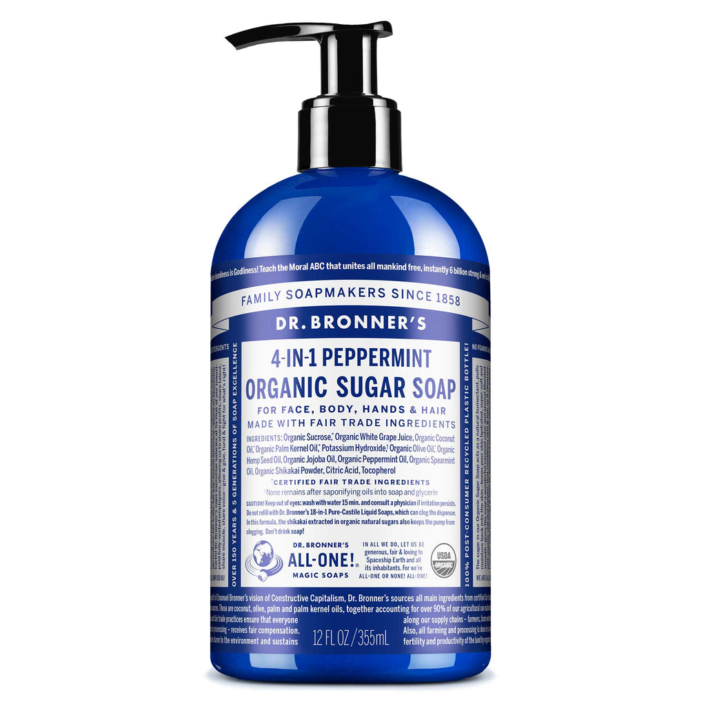 Dr Bronner's Peppermint - Organic Sugar Soaps