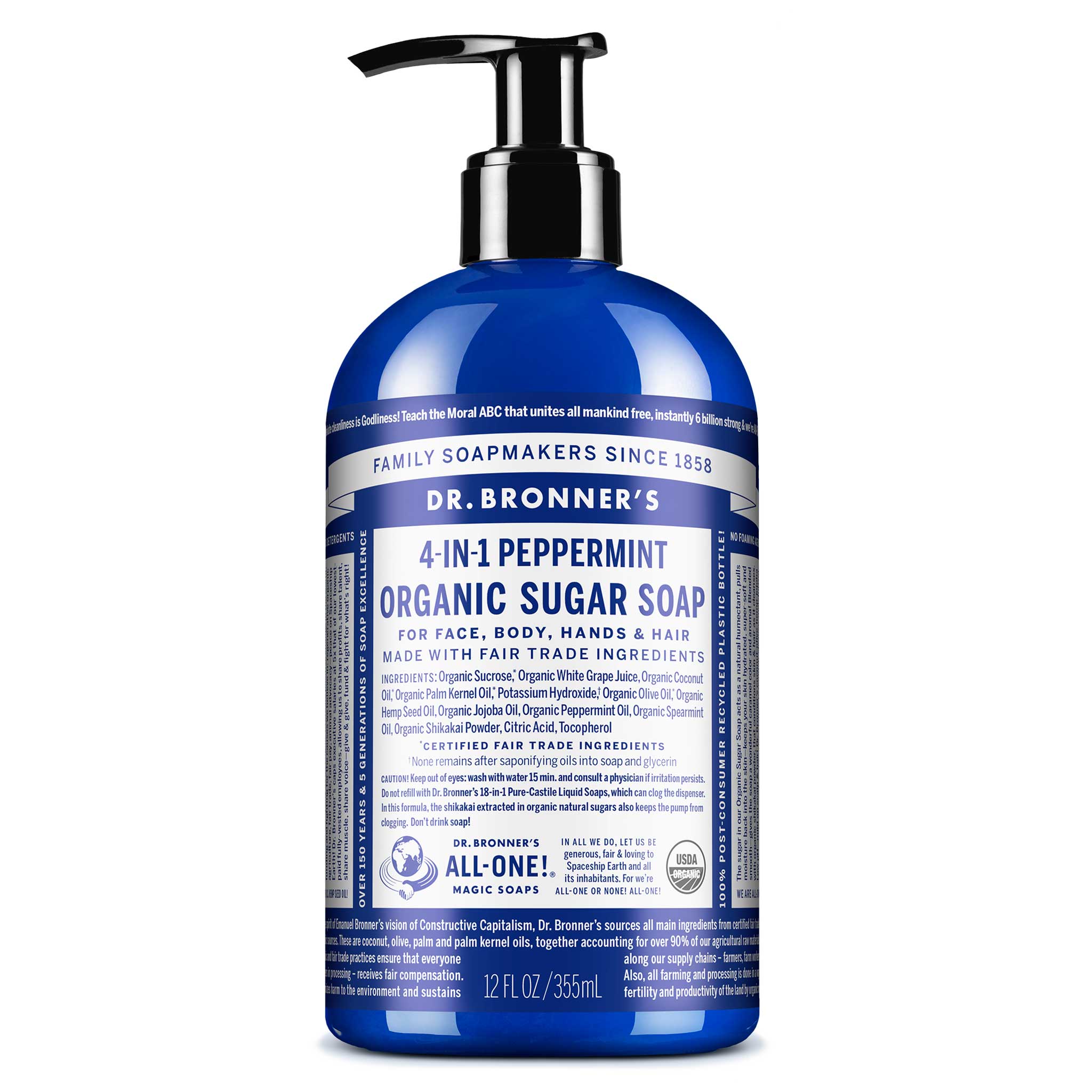 Dr Bronner's Peppermint - Organic Sugar Soaps