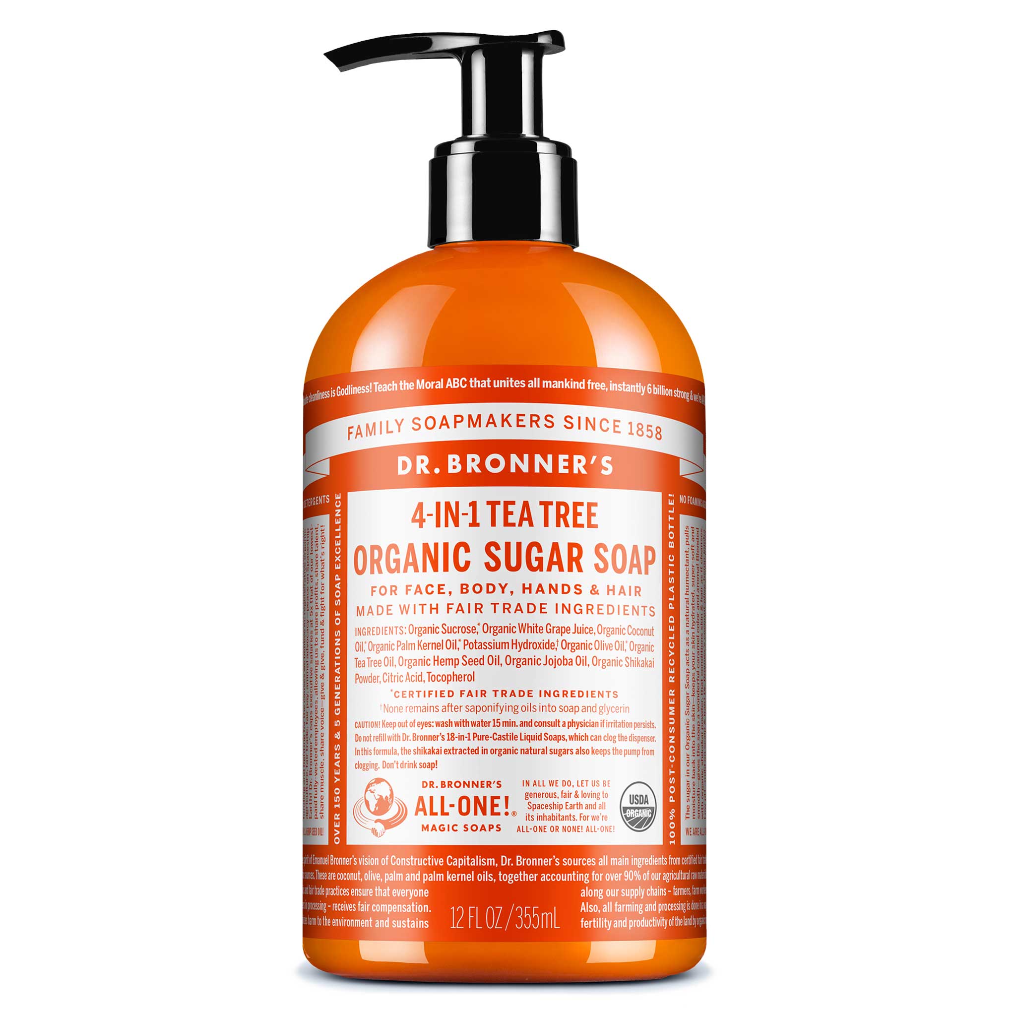 Dr Bronner's Tea Tree - Organic Sugar Soaps