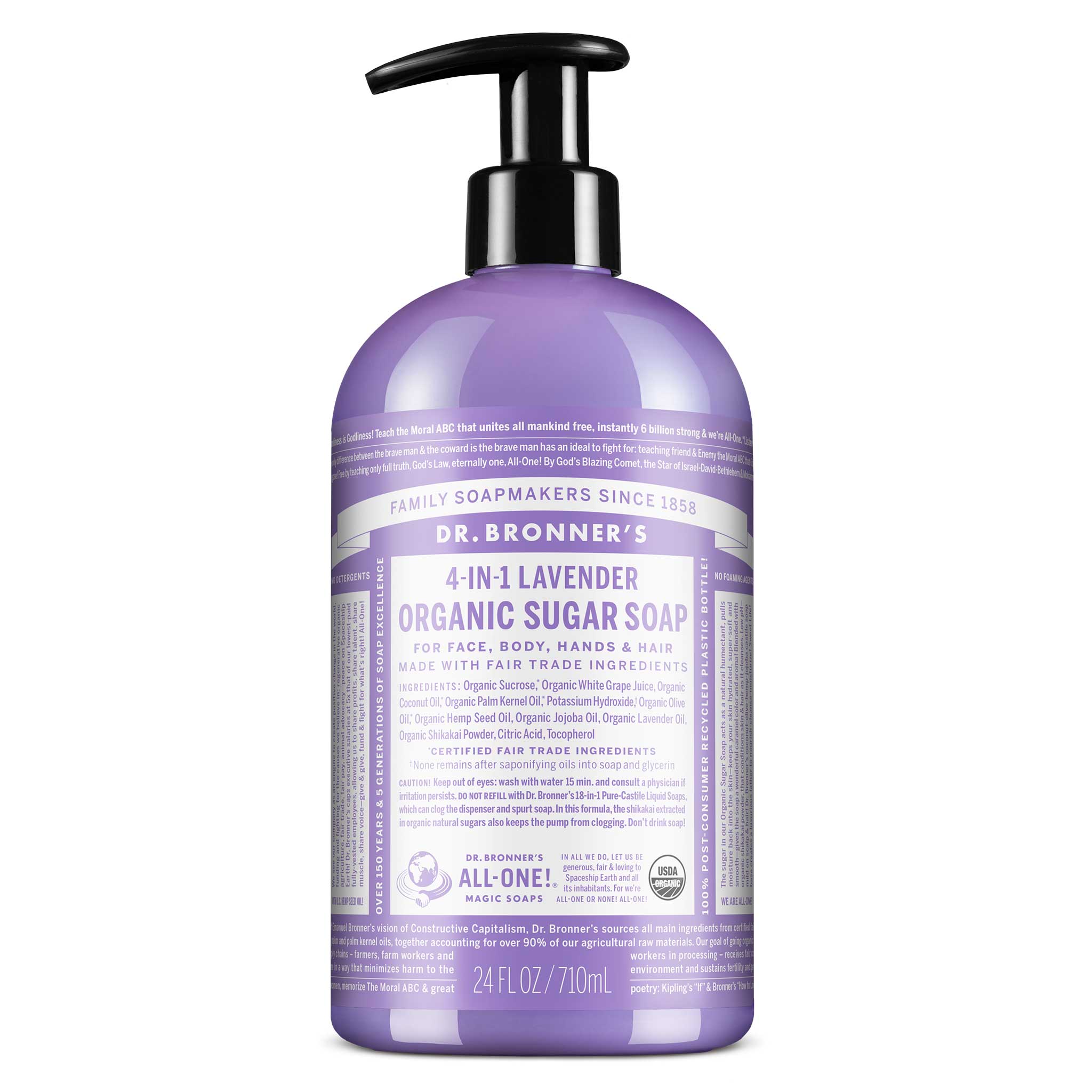 Dr Bronner's Lavender - Organic Sugar Soaps