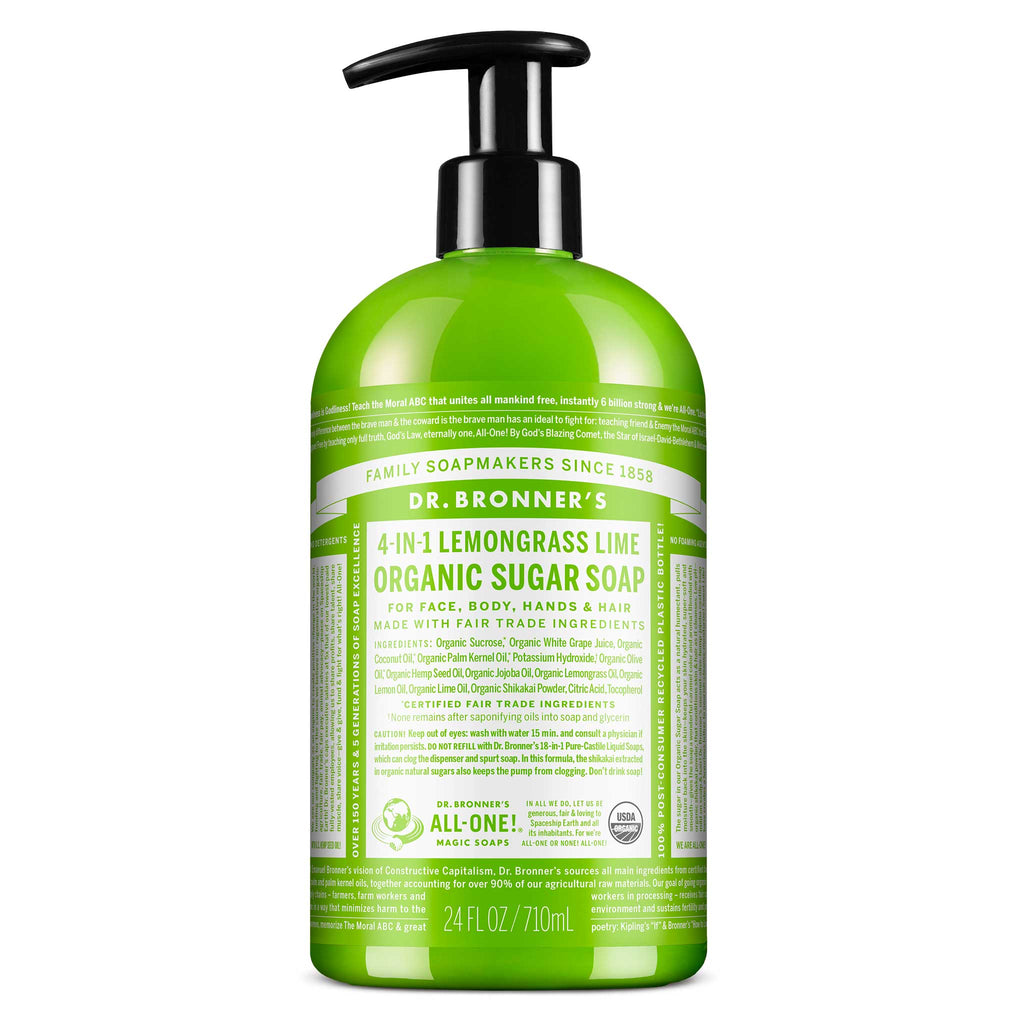 Dr Bronner's Lemongrass - Organic Sugar Soaps
