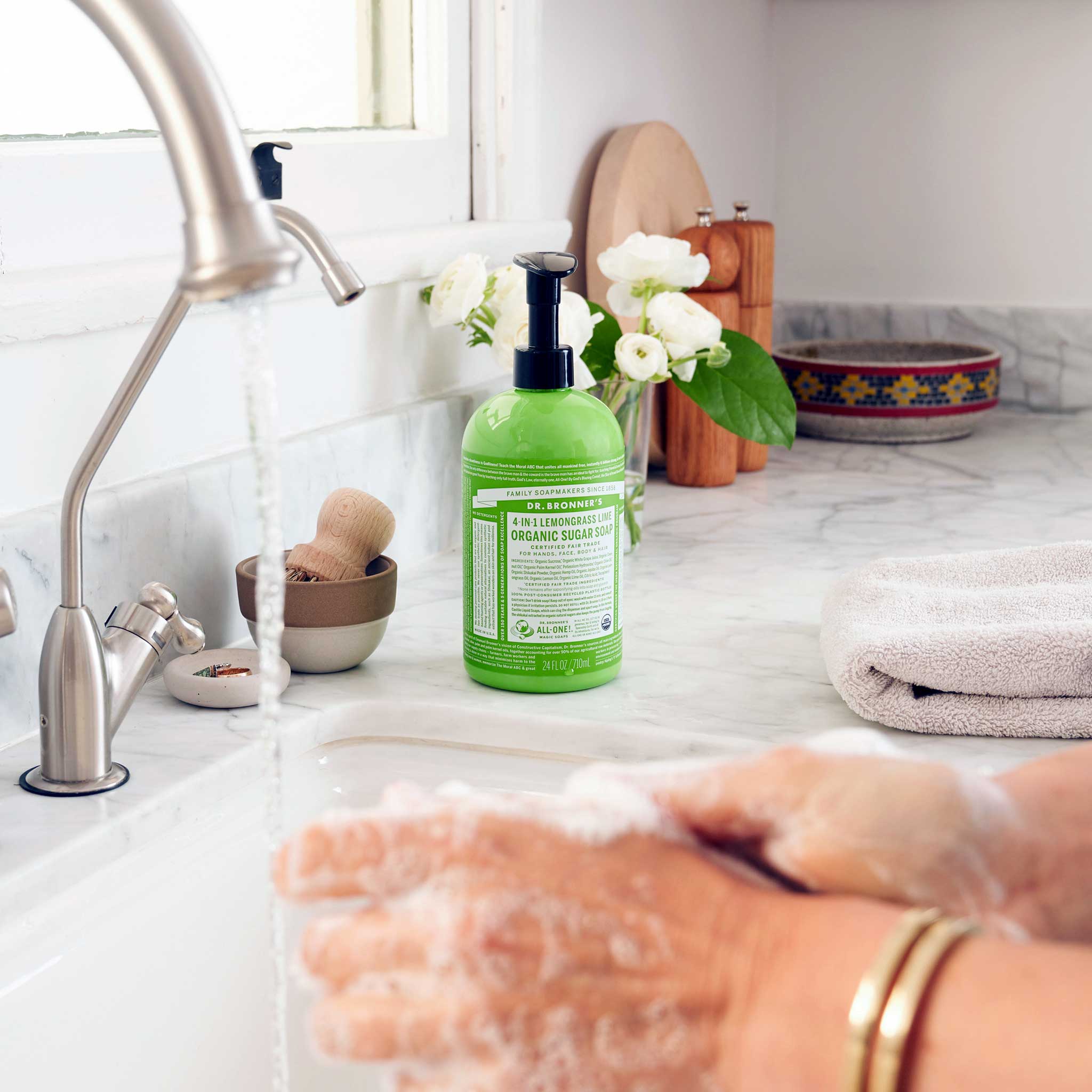 Dr Bronner's Lemongrass - Organic Sugar Soaps