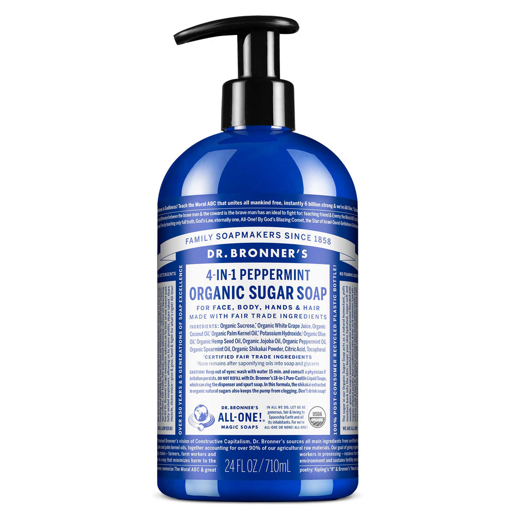 Dr Bronner's Peppermint - Organic Sugar Soaps