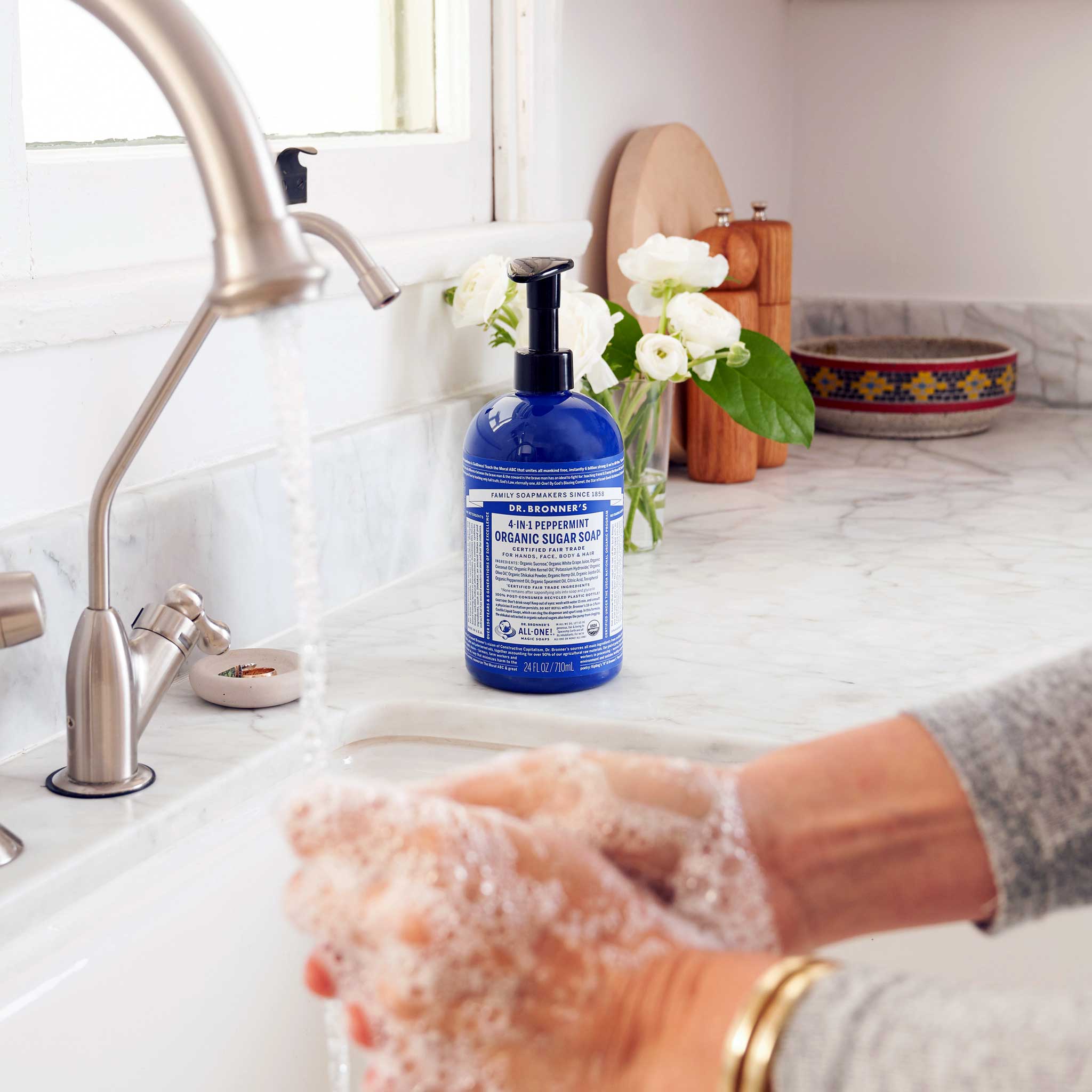 Dr Bronner's Peppermint - Organic Sugar Soaps