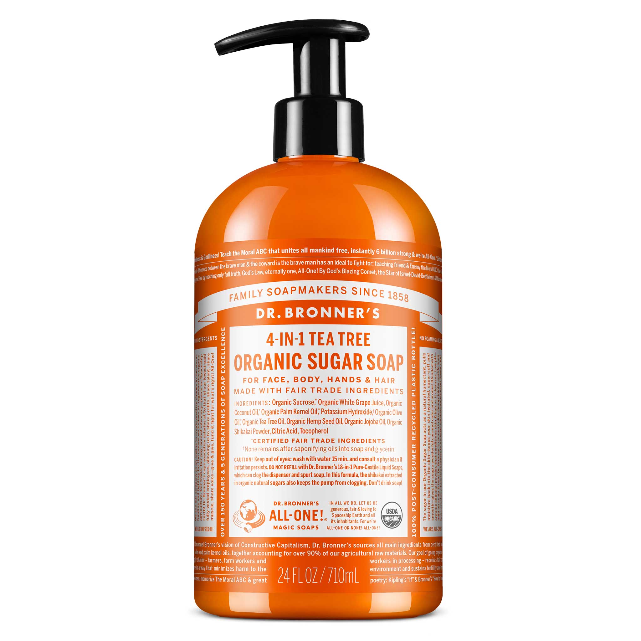 Dr Bronner's Tea Tree - Organic Sugar Soaps