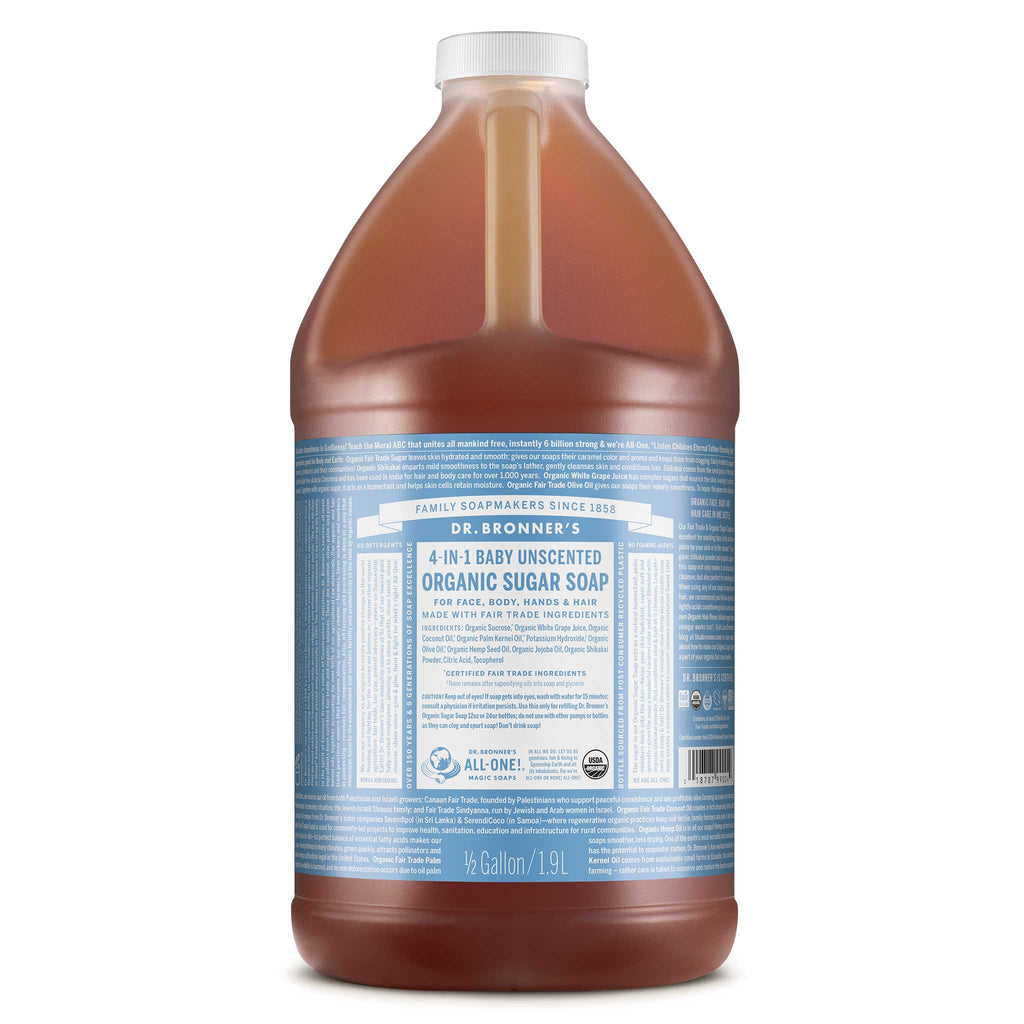Dr Bronner's Unscented - Organic Sugar Soaps