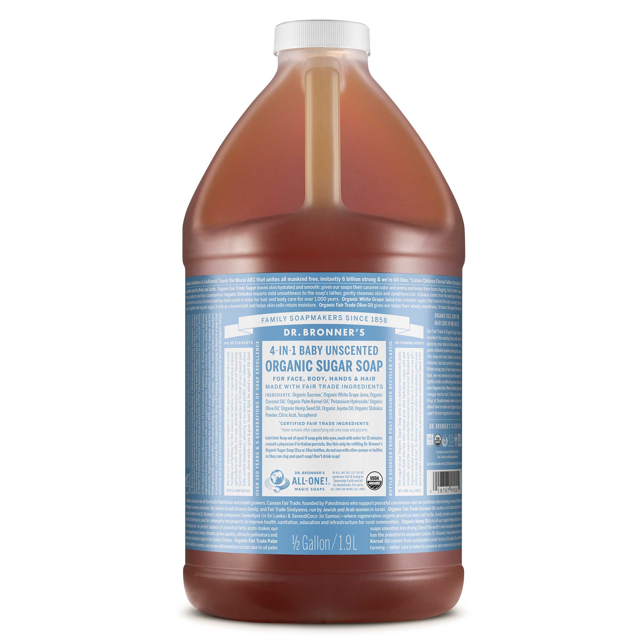 Dr Bronner's Unscented - Organic Sugar Soaps
