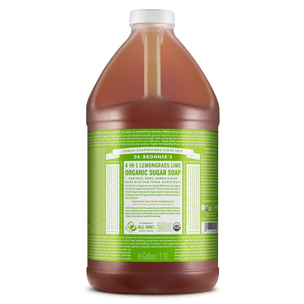 Dr Bronner's Lemongrass - Organic Sugar Soaps