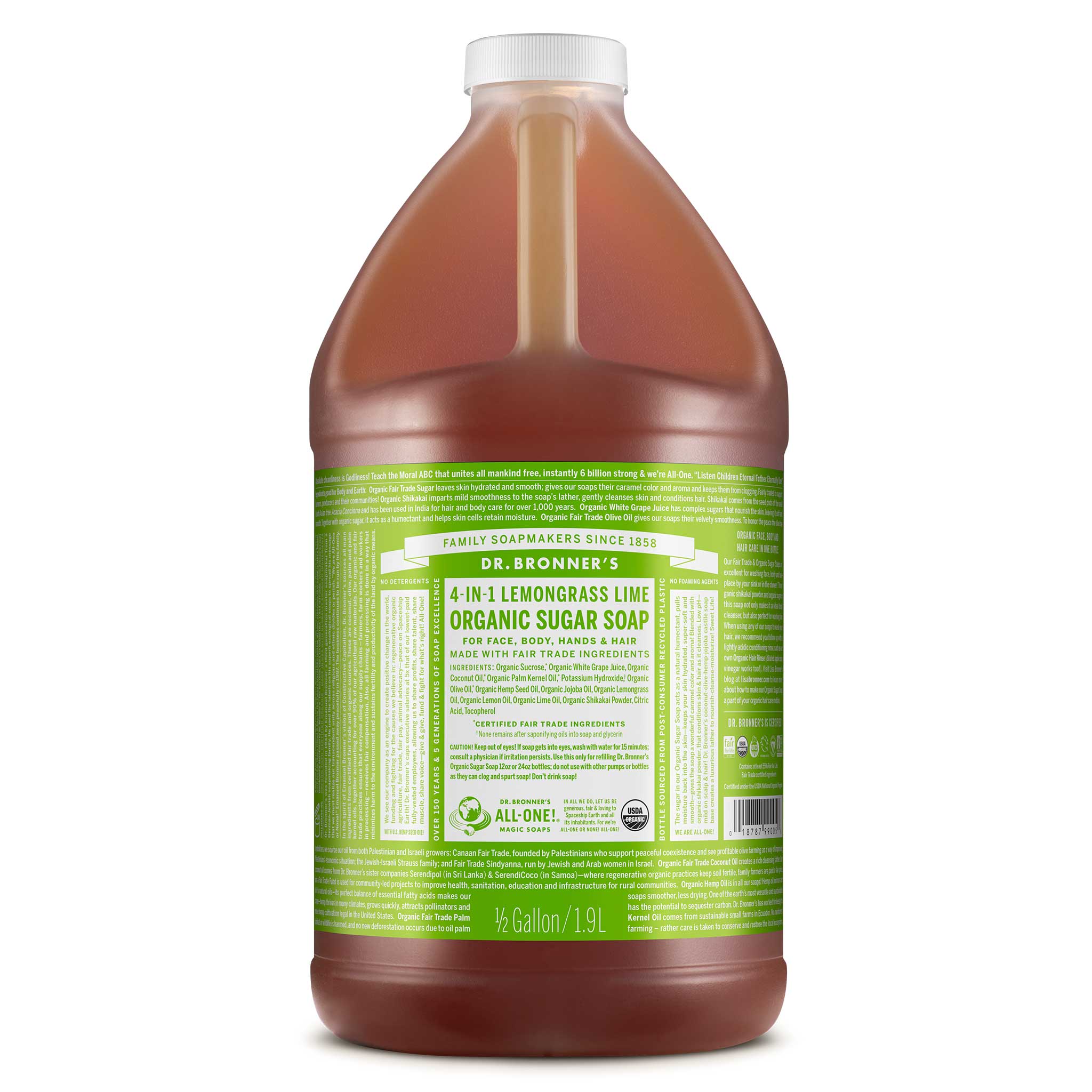 Dr Bronner's Lemongrass - Organic Sugar Soaps