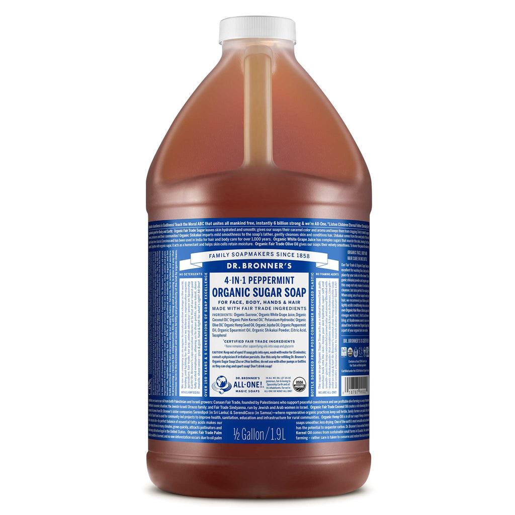 Dr Bronner's Peppermint - Organic Sugar Soaps