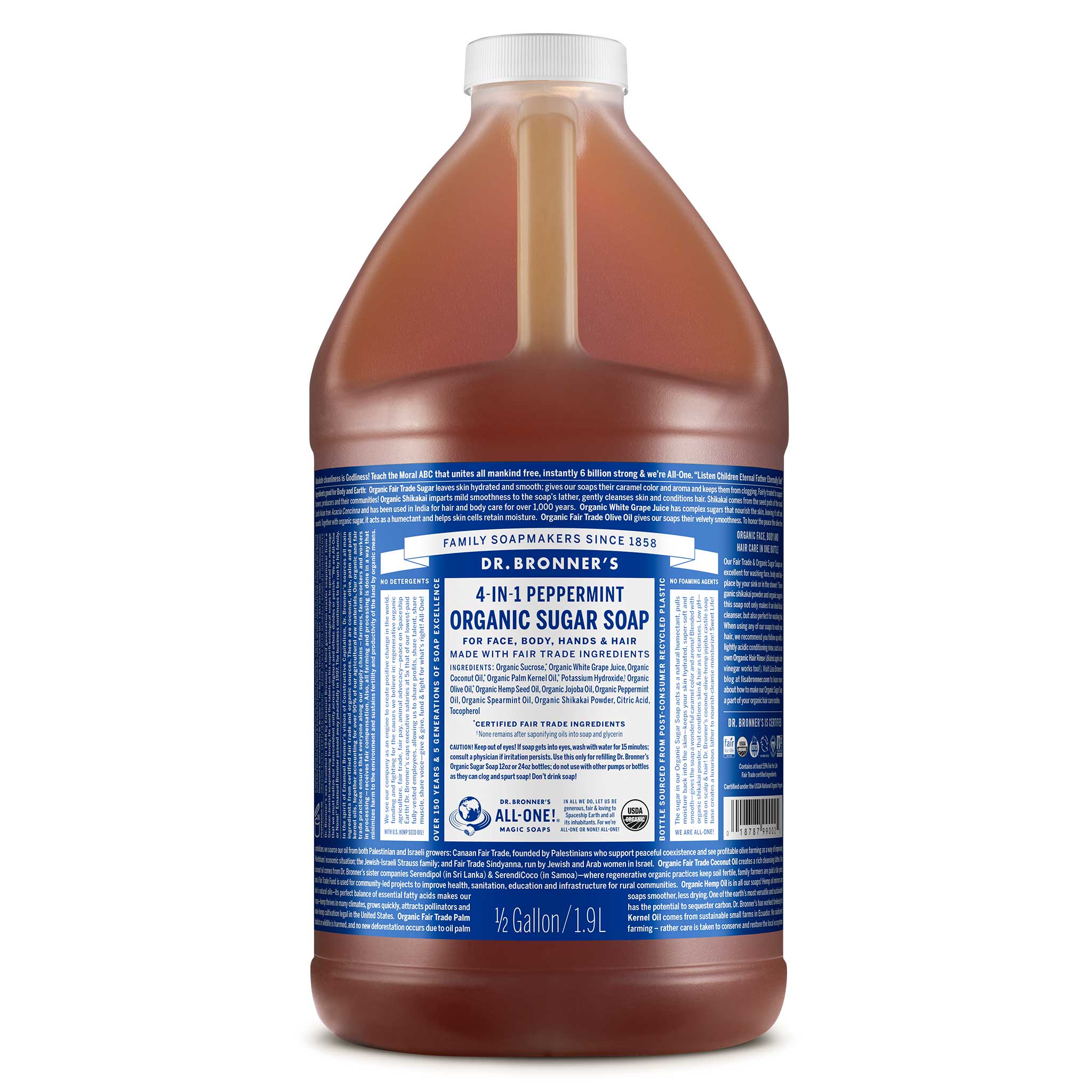 Dr Bronner's Peppermint - Organic Sugar Soaps