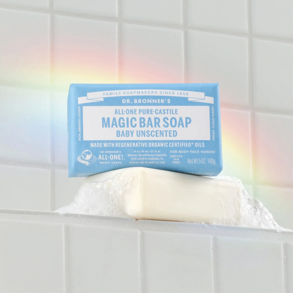 Dr Bronner's Unscented - Pure-Castile Magic Bar Soap