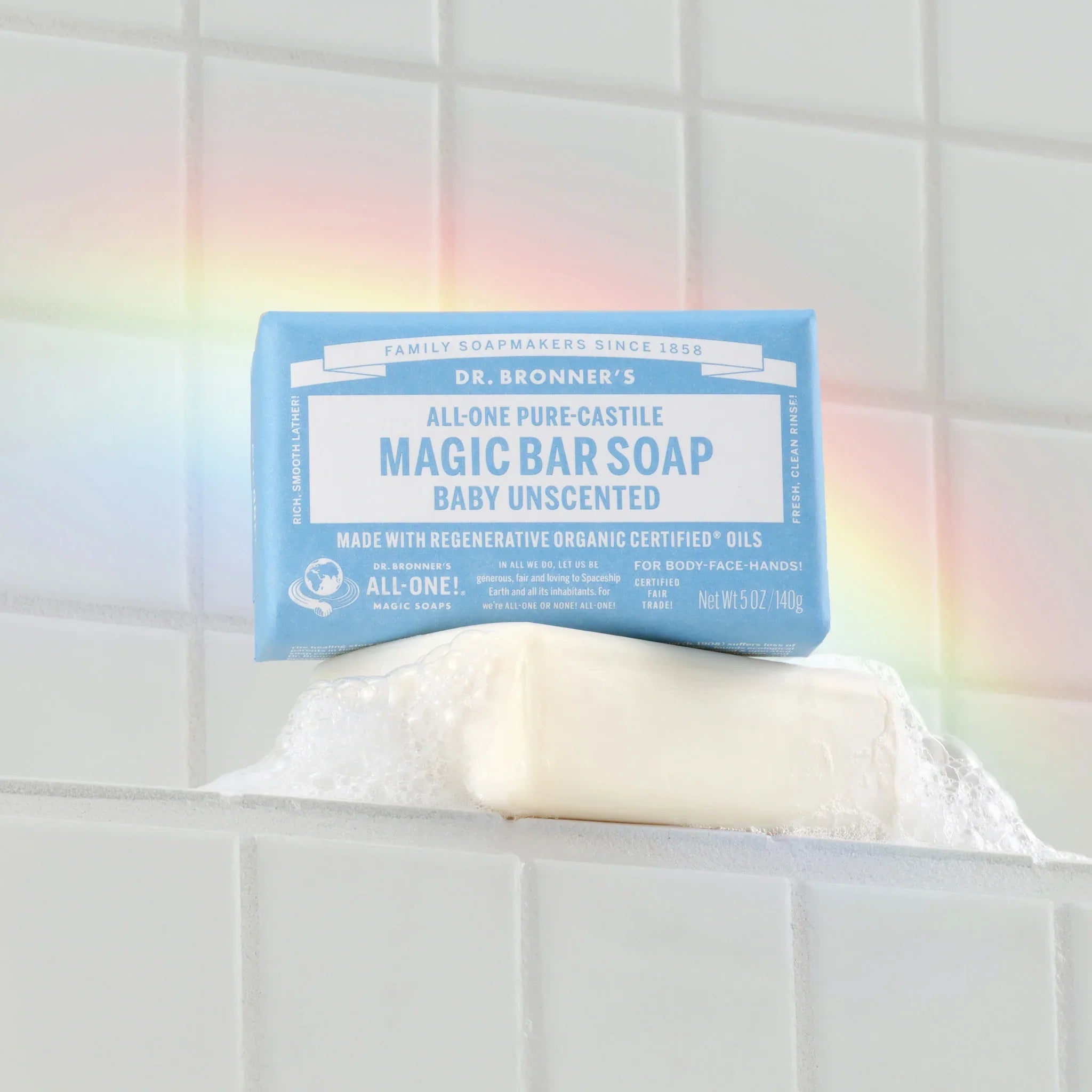 Dr Bronner's Unscented - Pure-Castile Magic Bar Soap