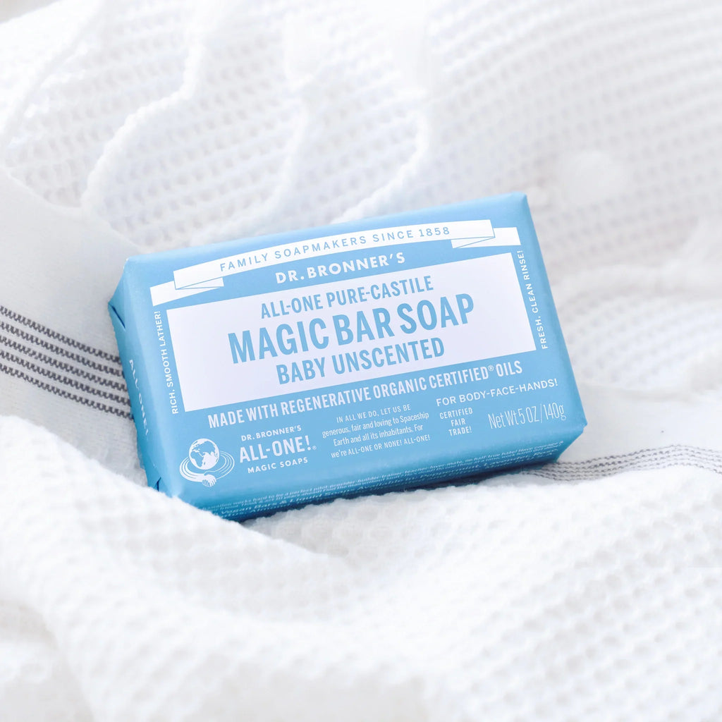 Dr Bronner's Unscented - Pure-Castile Magic Bar Soap