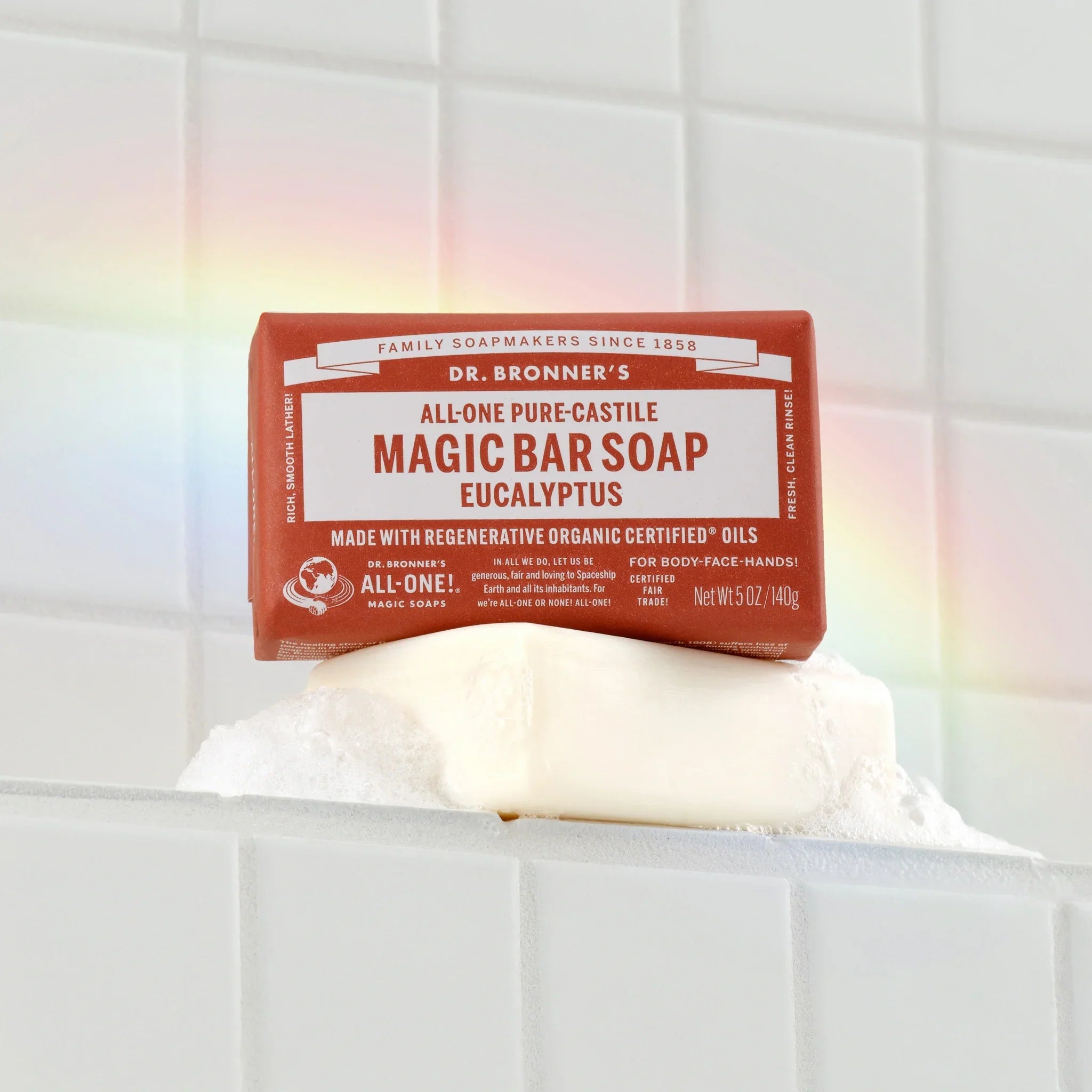 Dr Bronner's Eucalyptus - Pure-Castile Magic Bar Soap