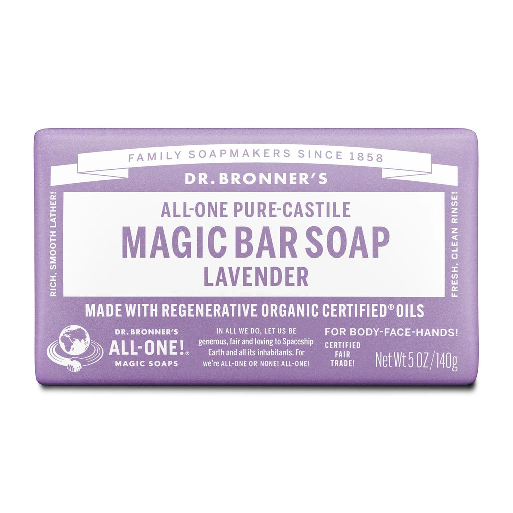 Dr Bronner's Lavender - Pure-Castile Magic Bar Soap