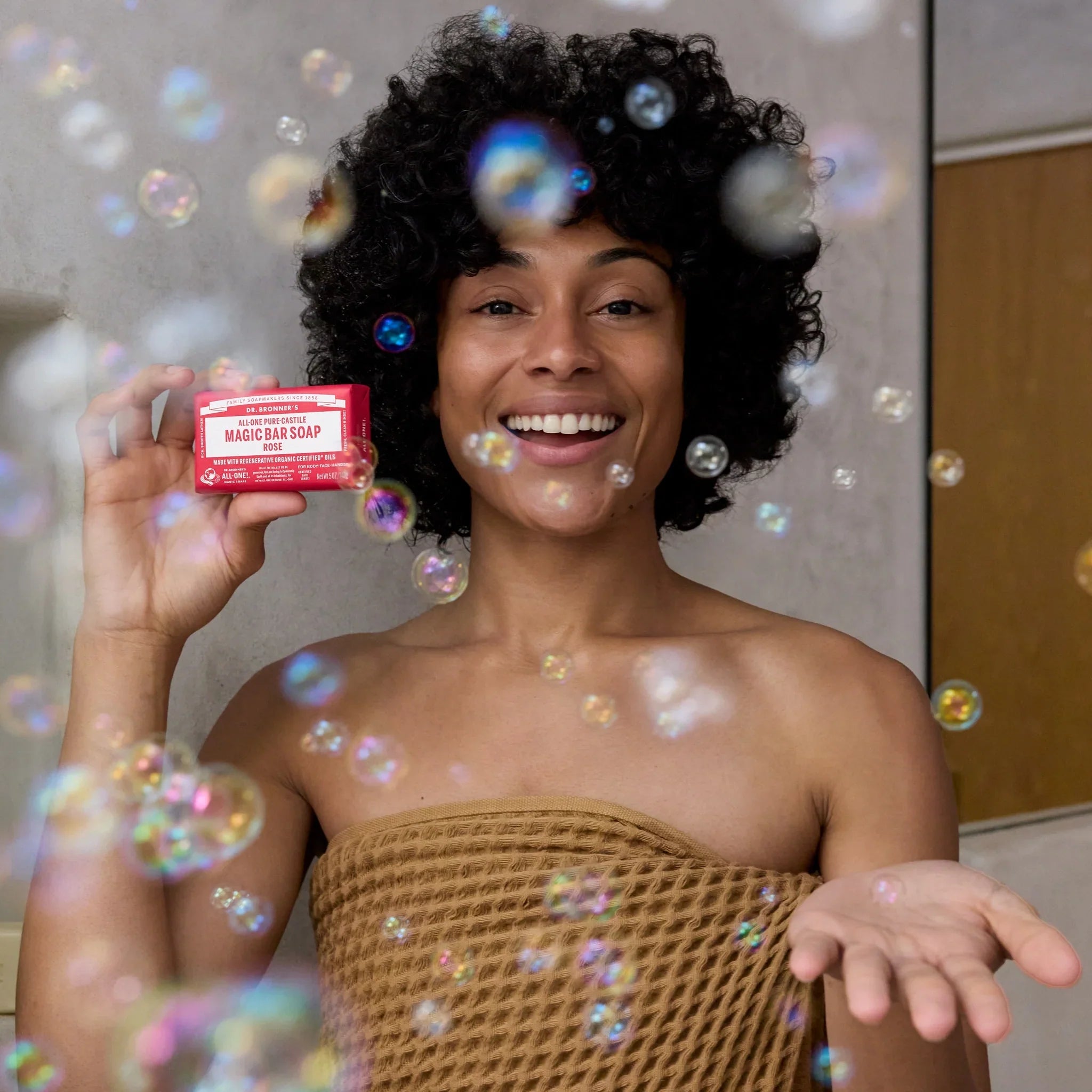 Dr Bronner's Rose - Pure-Castile Magic Bar Soap