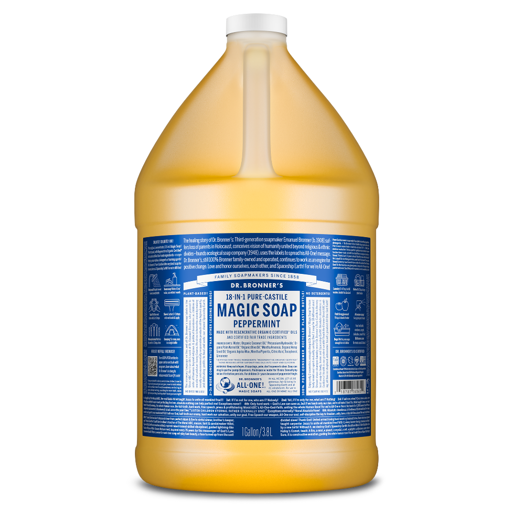 Dr Bronner's Peppermint - Pure-Castile Magic Soap