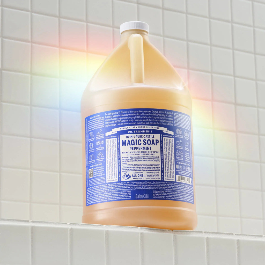 Dr Bronner's Peppermint - Pure-Castile Magic Soap