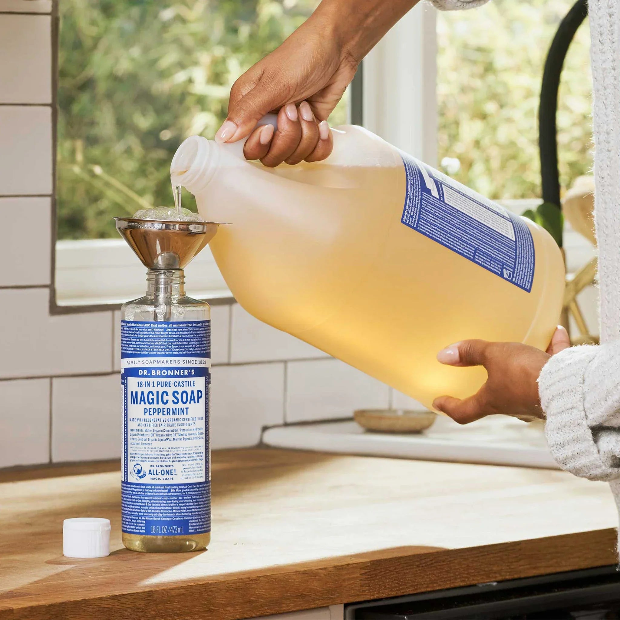 Dr Bronner's Peppermint - Pure-Castile Magic Soap