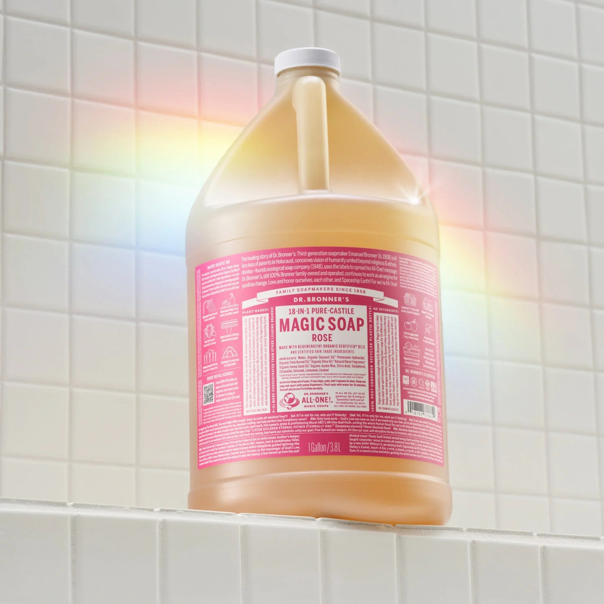 Dr Bronner's Rose - Pure-Castile Magic Soap