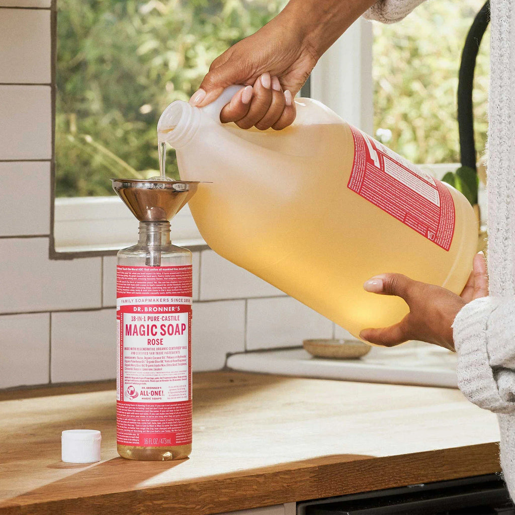 Dr Bronner's Rose - Pure-Castile Magic Soap