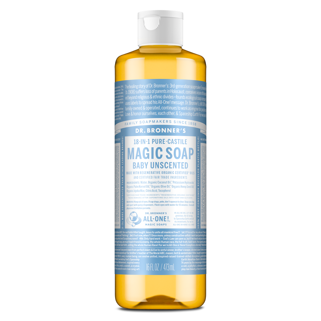 Dr Bronner's Unscented - Pure-Castile Magic Soap