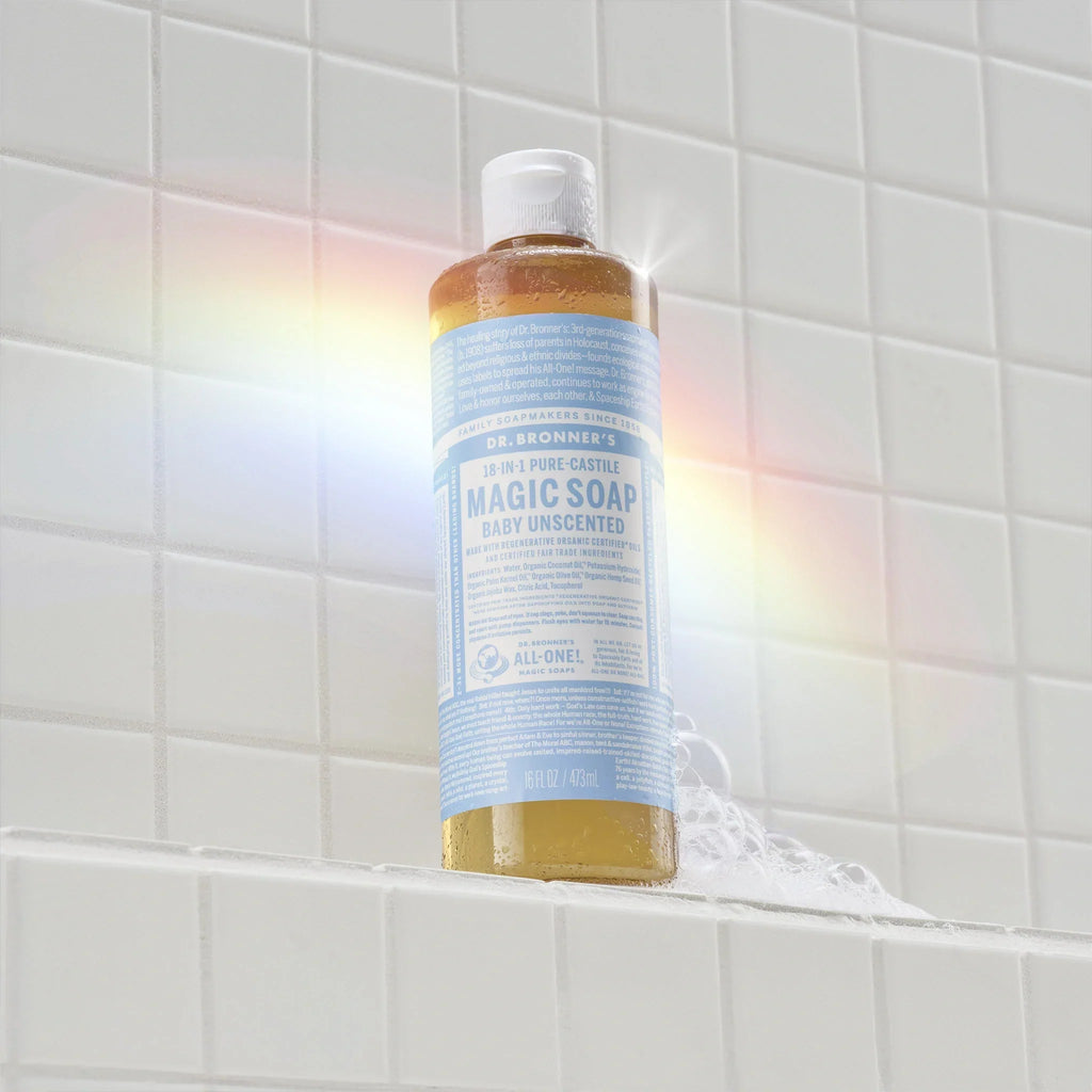 Dr Bronner's Unscented - Pure-Castile Magic Soap