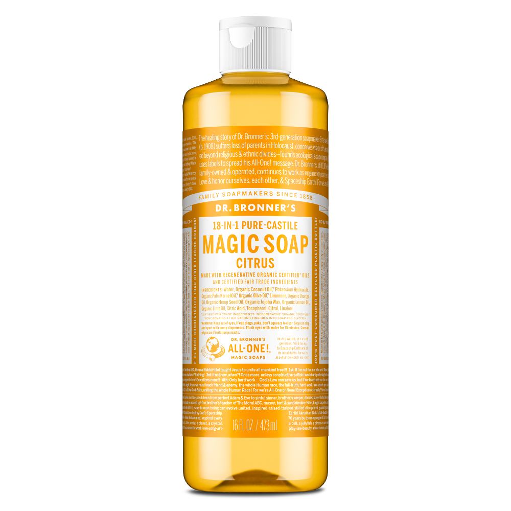 Dr Bronner's Citrus - Pure-Castile Magic Soap