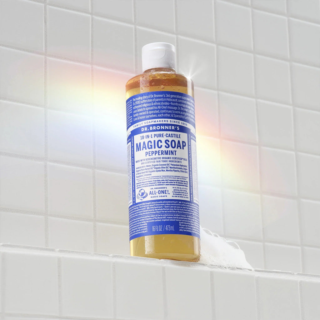Dr Bronner's Peppermint - Pure-Castile Magic Soap