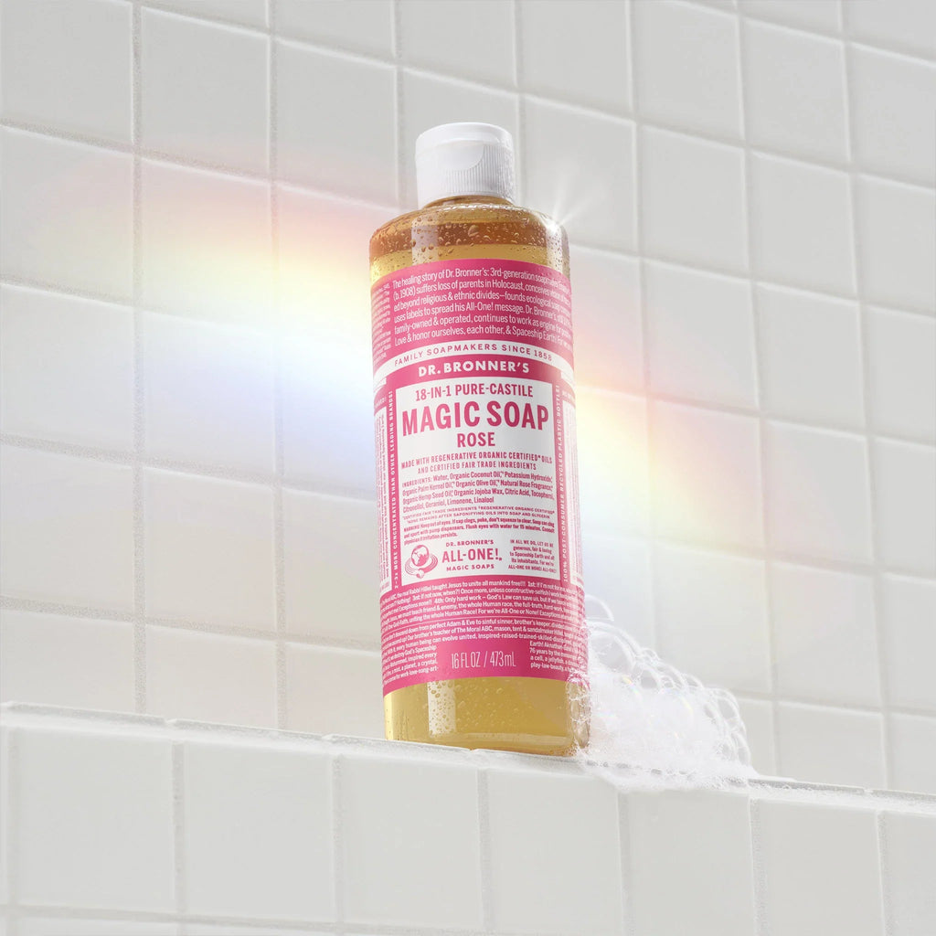 Dr Bronner's Rose - Pure-Castile Magic Soap