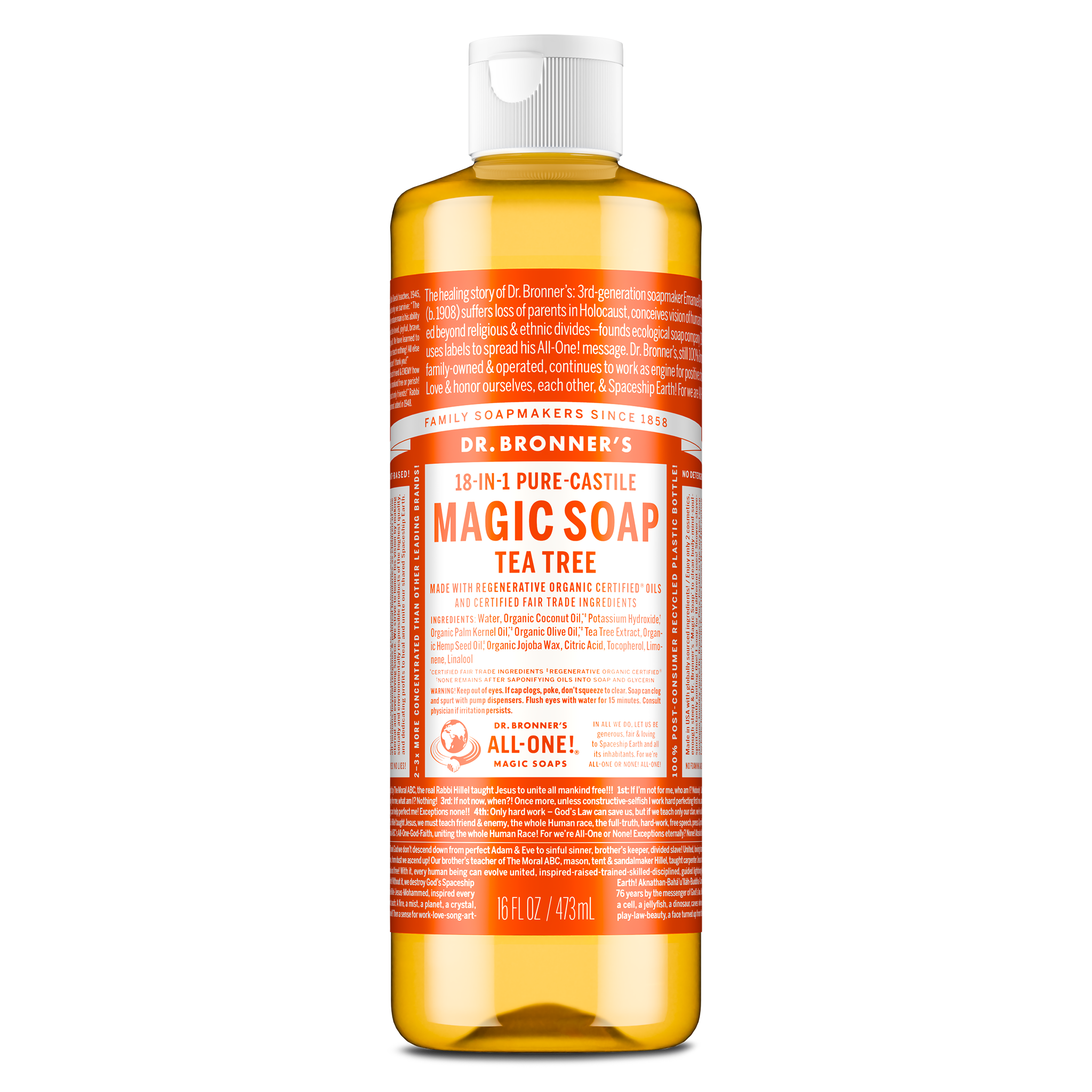 Dr Bronner's Tea Tree - Pure-Castile Magic Soap