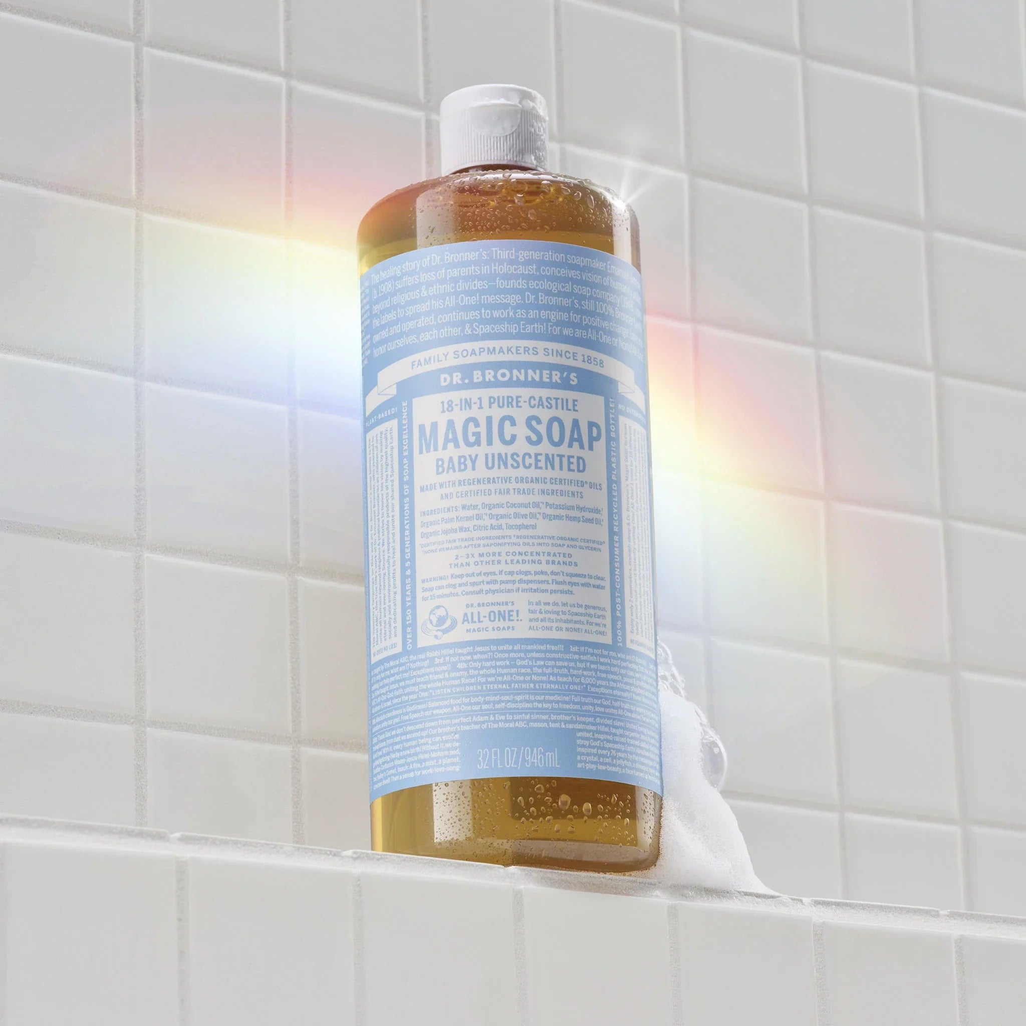 Dr Bronner's Unscented - Pure-Castile Magic Soap