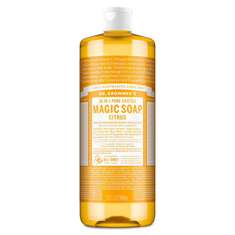 Dr Bronner's Citrus - Pure-Castile Magic Soap