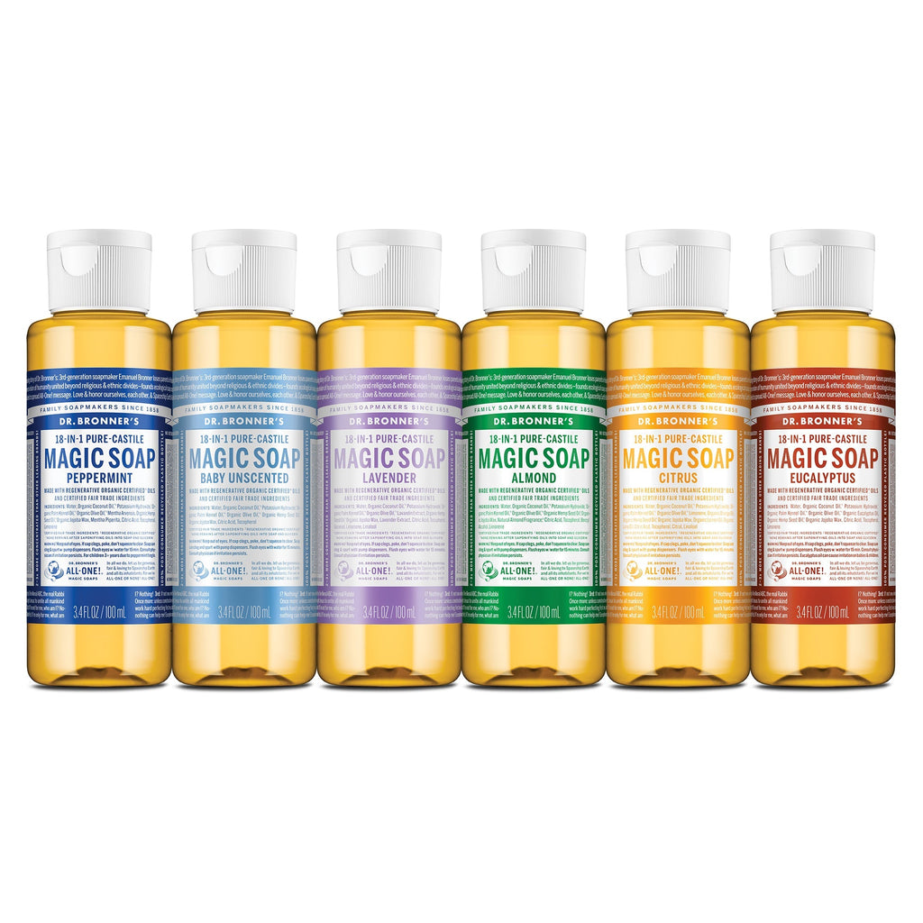 Dr Bronner's Liquid Soap Sampler Pack