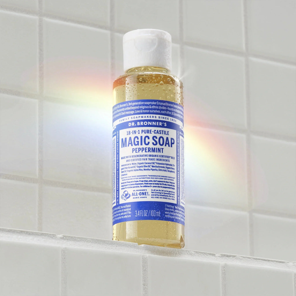 Dr Bronner's Peppermint - Pure-Castile Magic Soap