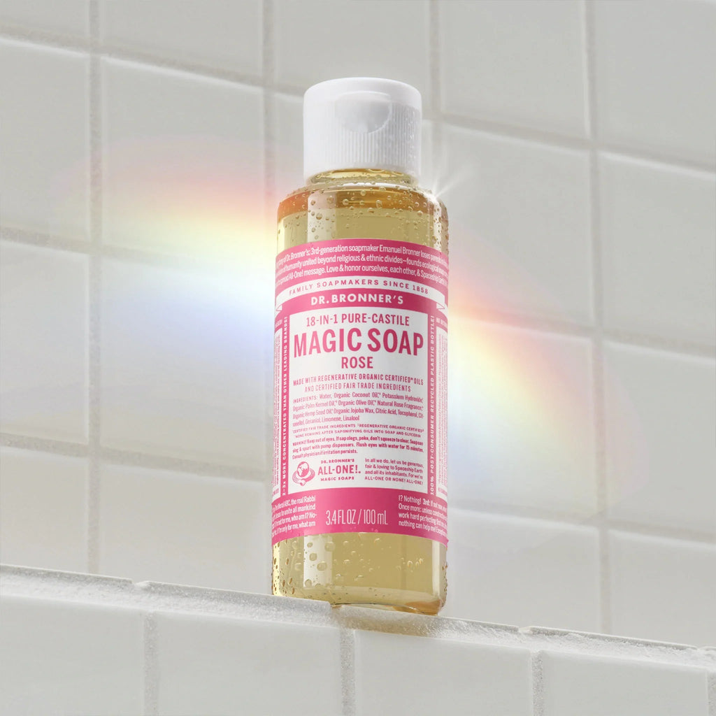 Dr Bronner's Rose - Pure-Castile Magic Soap